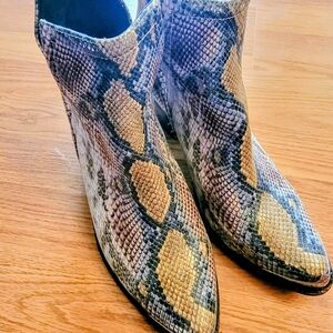 Jeffery Campell Snakeskin Ankle Boots - Multicolor